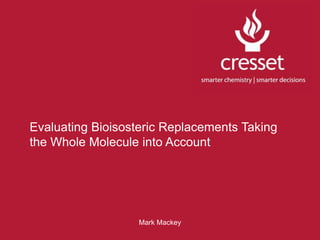Evaluating Bioisosteric Replacements Taking the Whole Molecule into Account Mark Mackey 