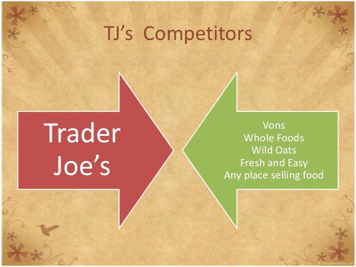 marketing analysis trader joe coulombe 1967 the first trader joe's opened its doors in pasadena, california still there today - same spot, same parking lot if you were into wine - especially california wines - trader joe's was the place to go still is but back in the late 1960s, we sold every california wine there was. marketing analysis trader joe coulombe 1967 the first trader joe's opened its doors in pasadena, california still there today - same spot, same parking lot if you were into wine - especially california wines - trader joe's was the place to go still is but back in the late 1960s, we sold every california wine there was.
