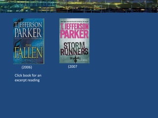 (2006)          (2007

Click book for an
excerpt reading
 