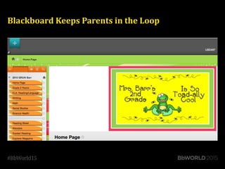 Blackboard Keeps Parents in the Loop
 