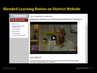Blended Learning Button on District Website
 