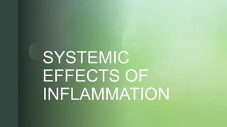 z
z
SYSTEMIC
EFFECTS OF
INFLAMMATION
 