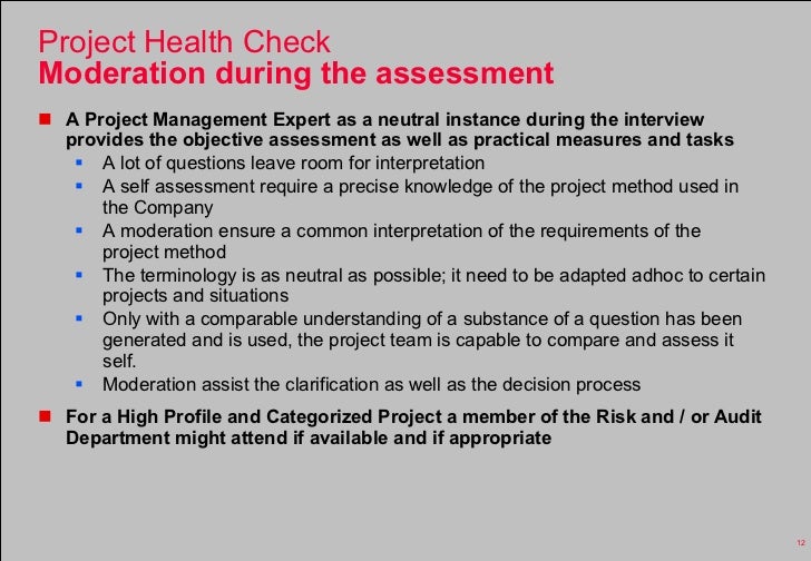 Project Health Checks
