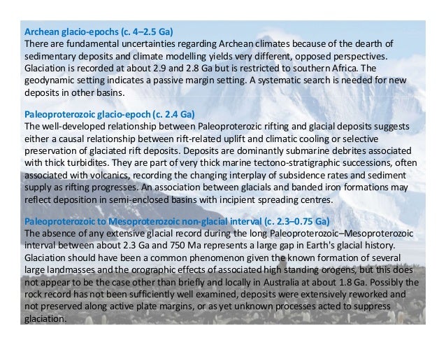 Neoproterozoic Glacial Epochs Snowball Earth Or Limited Glaciation 