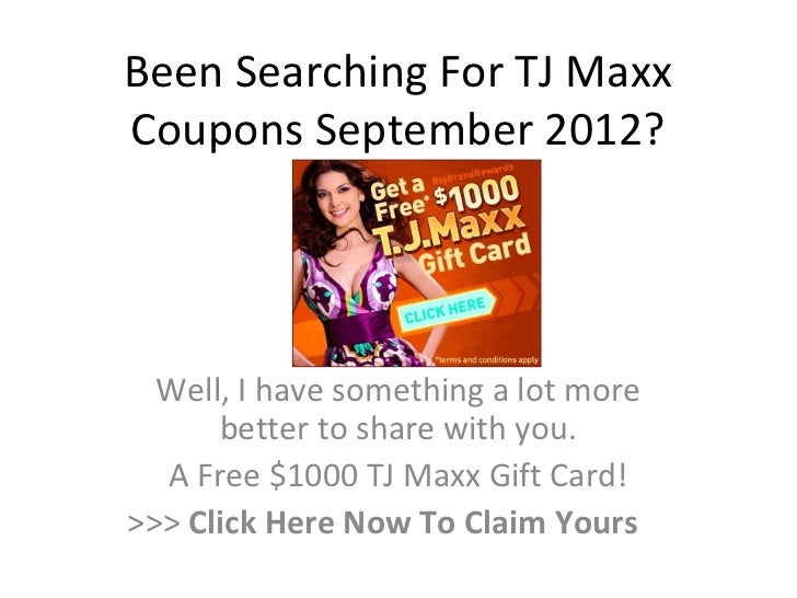 Tj maxx coupon code instore