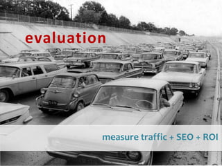 evaluationmeasure traffic + SEO + ROI