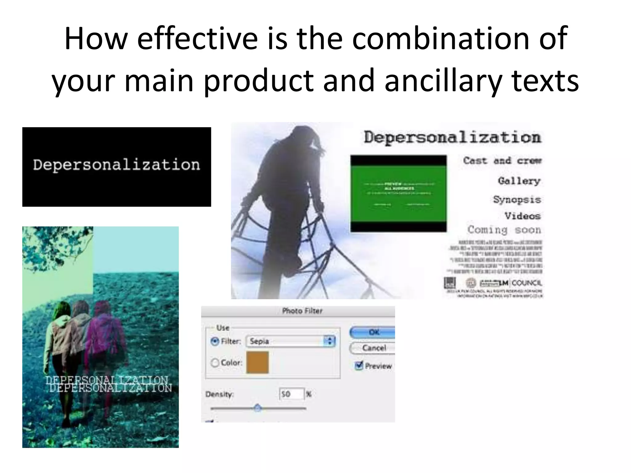 How effective is the combination of your main product and ancillary texts