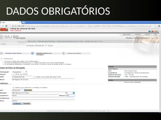 DADOS OBRIGATÓRIOS
 