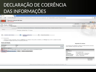 DECLARAÇÃO DE COERÊNCIA
DAS INFORMAÇÕES
 