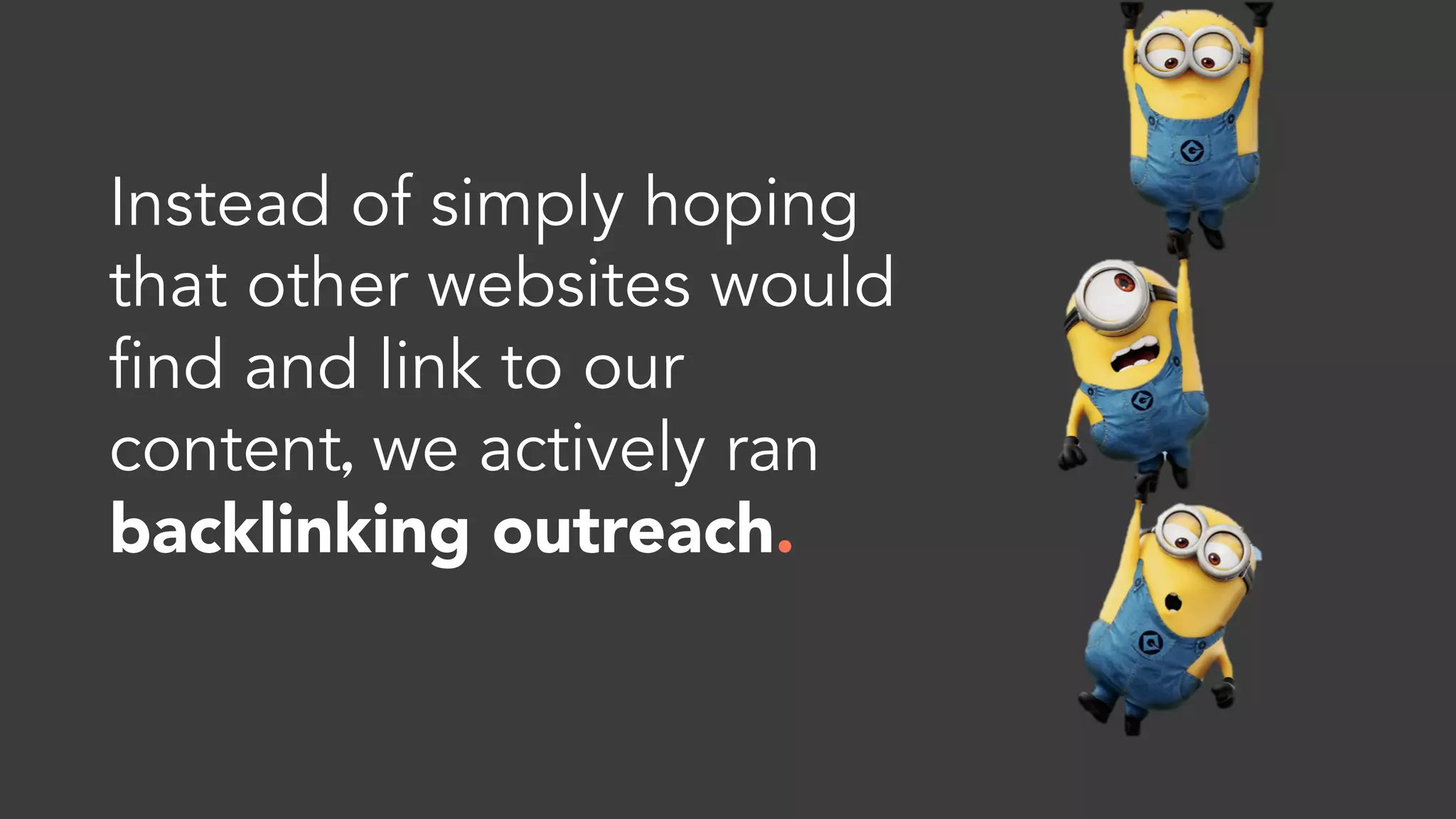 Learnings Log:
q Relevant external & internal links fuel traffic from SERP.
 