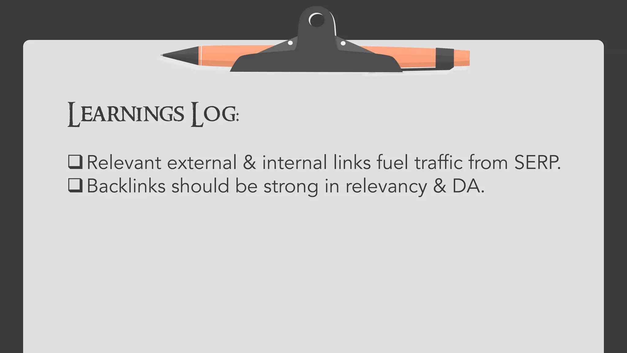 This “higher quality” link follows a simple
formula.
Relevant
content
 