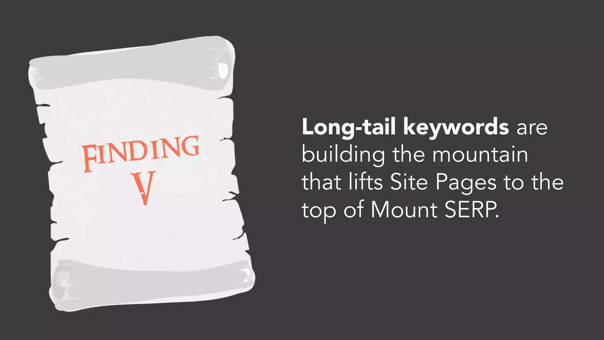 Let’s quickly review our ﬁndings so far.
I. Relevant external & internal links
fuel traffic from SERP.
II. Backlinks should be strong in
relevancy & DA.
III. Social shares were not generating
meaningful results.
 