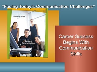““Facing Today’s Communication Challenges”Facing Today’s Communication Challenges”
Career SuccessCareer Success
Begins WithBegins With
CommunicationCommunication
SkillsSkills
 