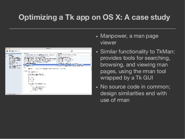 Gui app for man pages mac os