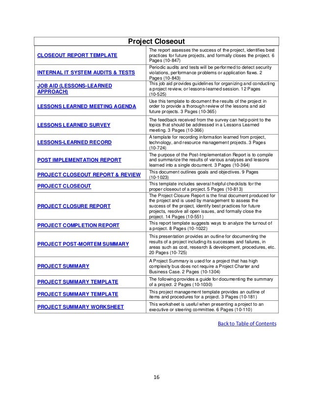 project management post mortem template