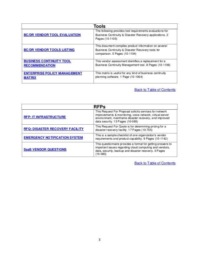 Business continuity exercise report template