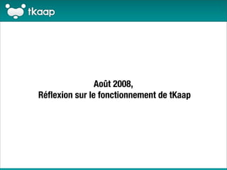 Lancement de tKaap.com