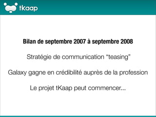 Lancement de tKaap.com