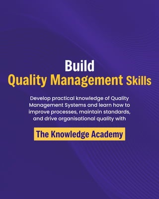 Quality Management Simple Quality Management System Basics You Should Know | PDF