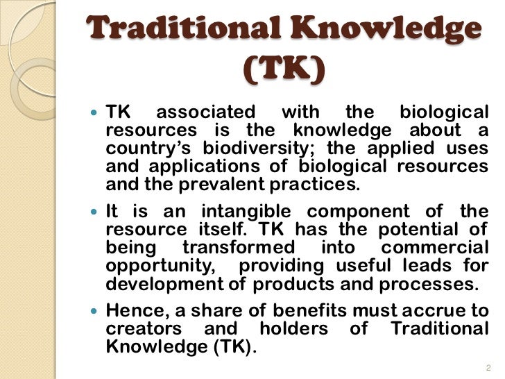 Protection of Traditional Knowledge