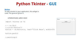 tkinterpptxguipythonImport it is named โtkinter | PPTX