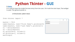 tkinterpptxguipythonImport it is named ‘tkinter | PPTX