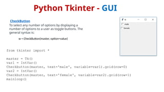 tkinterpptxguipythonImport it is named ‘tkinter | PPTX