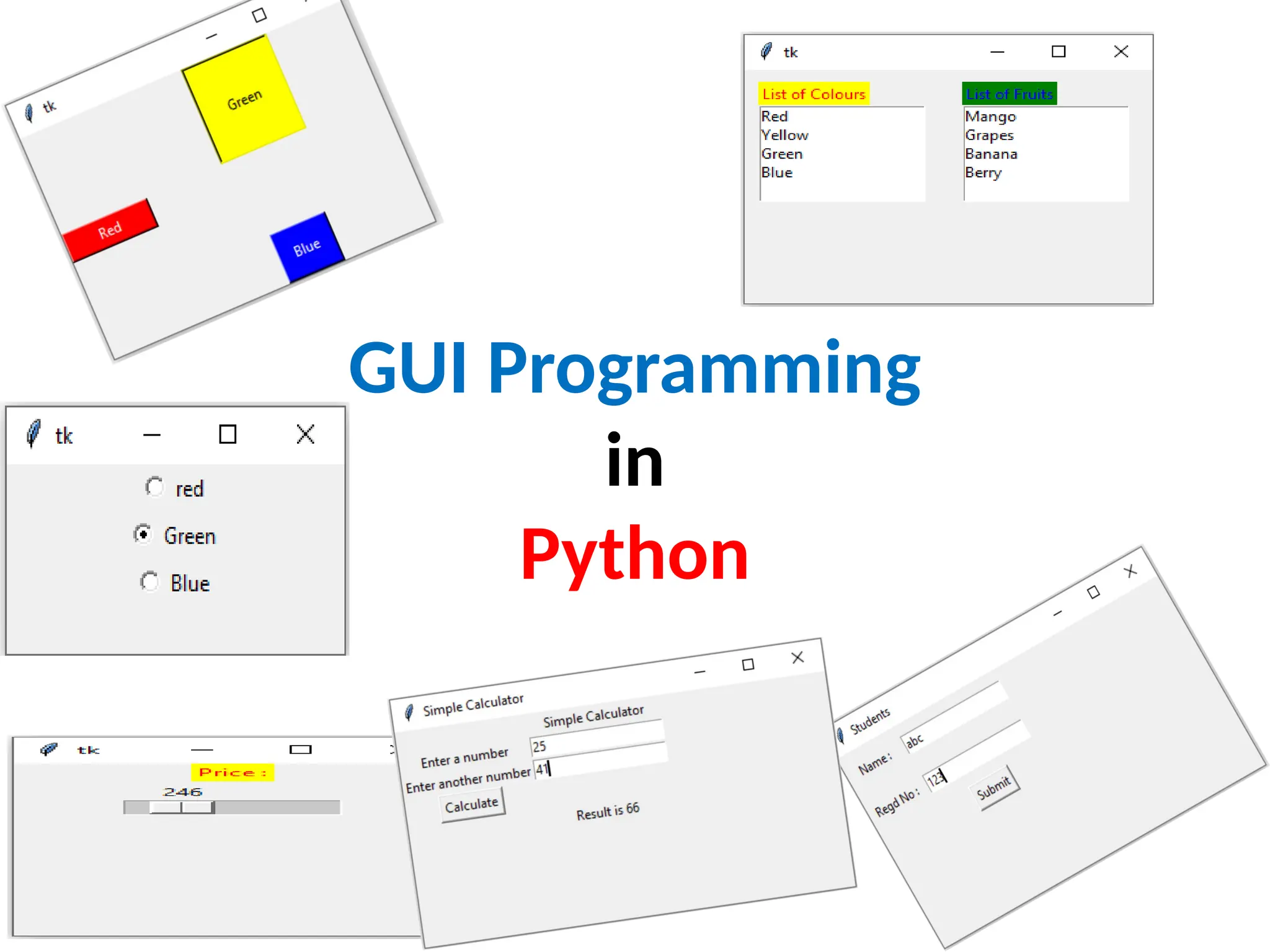 GUI Programming
in
Python
 