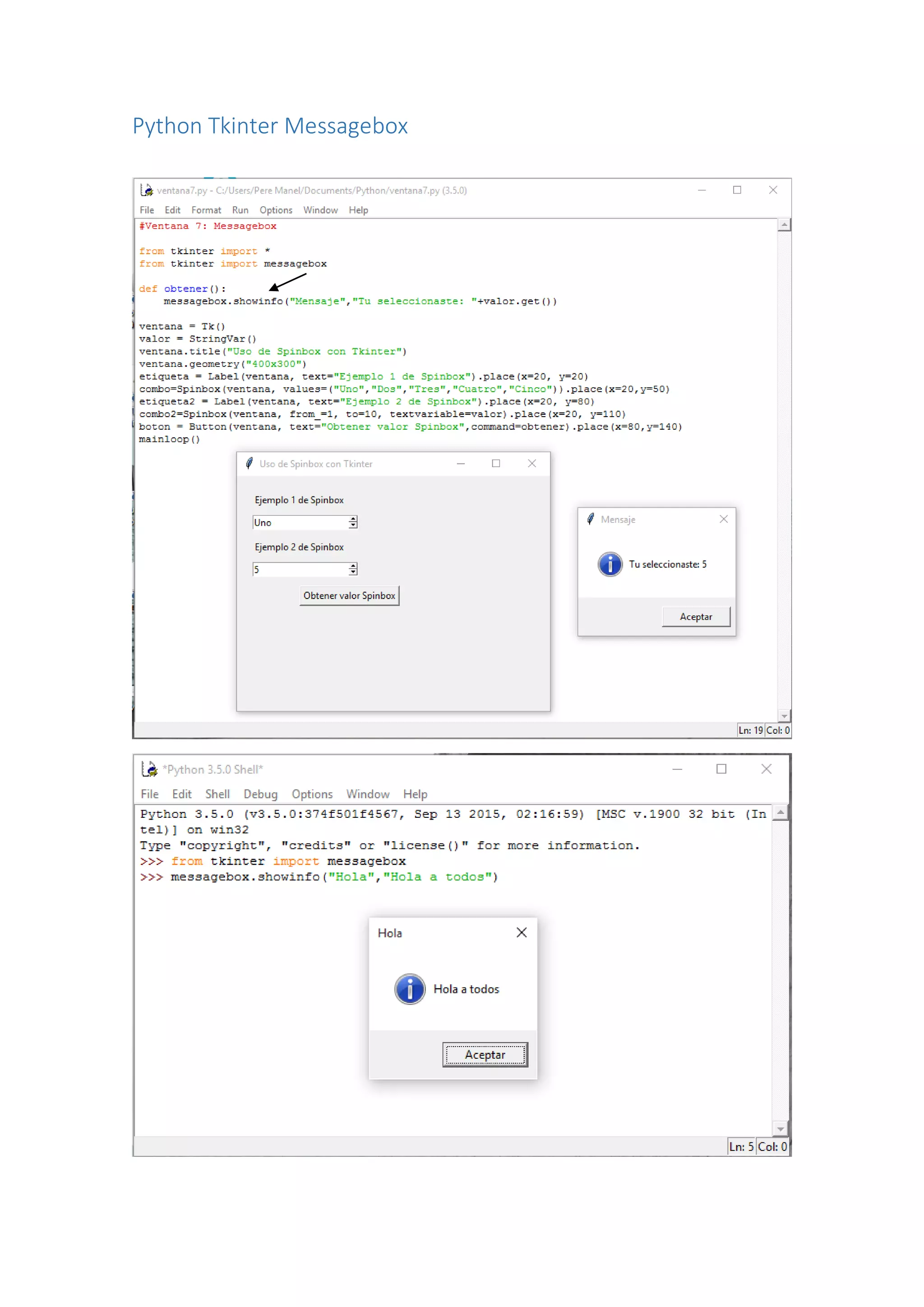 Python Tkinter Messagebox
 