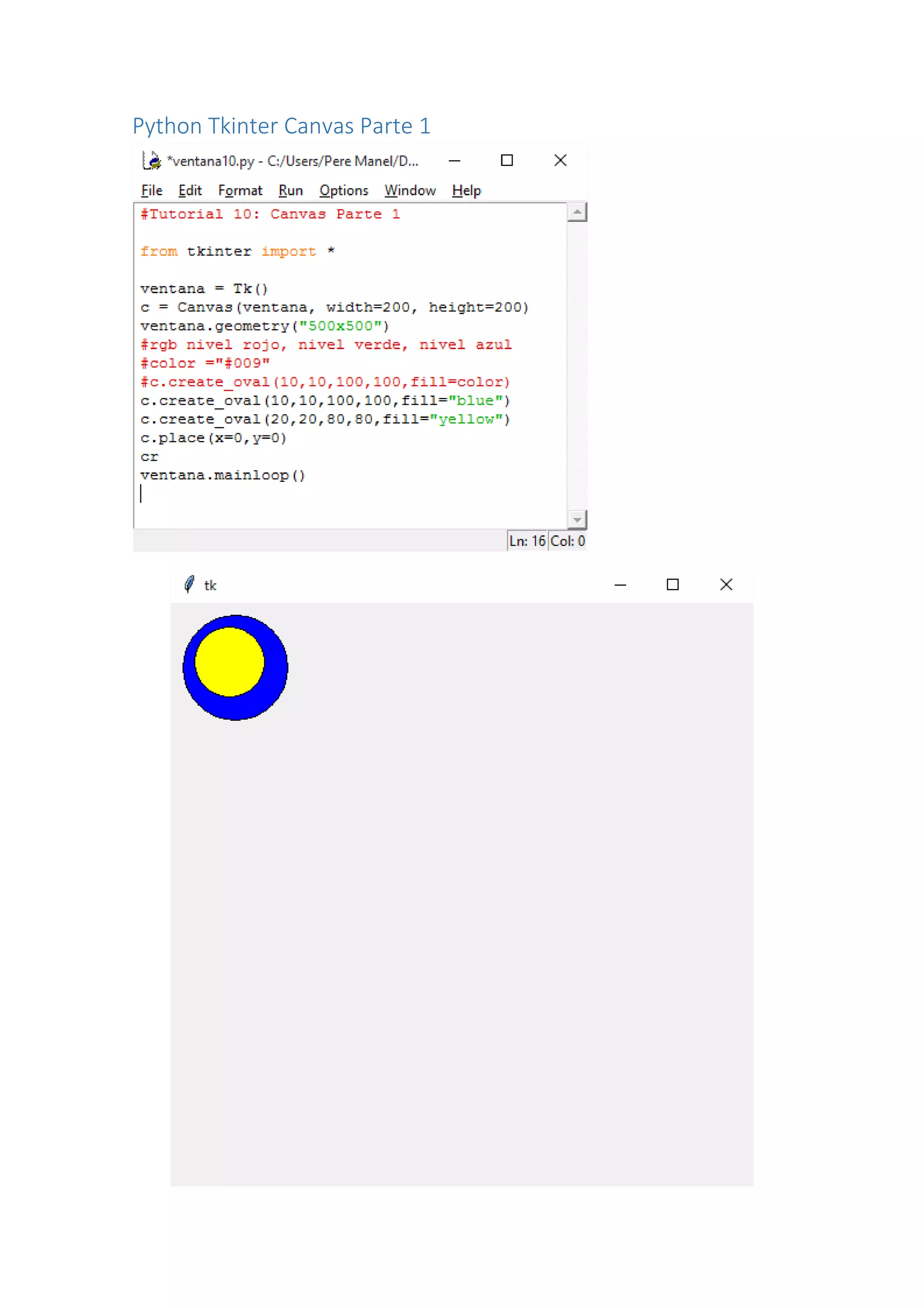 Python Tkinter Canvas Parte 1
 
