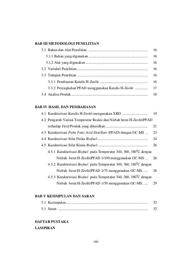 PERENGKAHAN PALM FATTY ACID DISTILLATE (PFAD) MENJADI 
