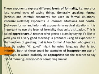 Language Appropriacy Examples The TKT Teaching Knowledge Test Course | PPTX