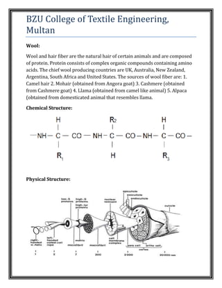 Chemical and Physical Structures of Natural Polymer Fibers | PDF