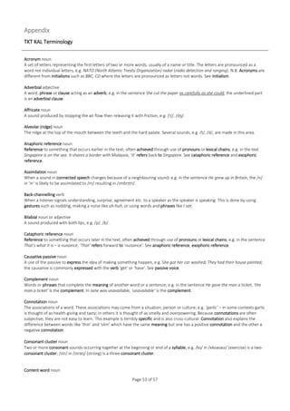 Tkt glossary-document | PDF