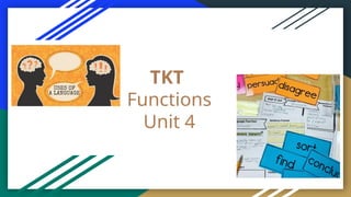TKT Unit 4 Functions. Identify exponents of different functions. | PPTX