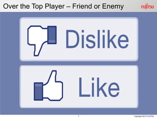 7 Copyright 2012 FUJITSU
Over the Top Player – Friend or Enemy
 