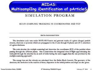 MIDAS:
              MultisamplIng iDentification of pArticleS




Teresa Kurtukian Nieto, CENBG   2nd Workshop TRASGO Project   February 5th 2010   4
 