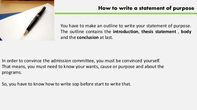 how to write a thesis statement of intent