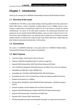 Curated visual reference: Visual Reference: Tl Mr3040 User Guide
