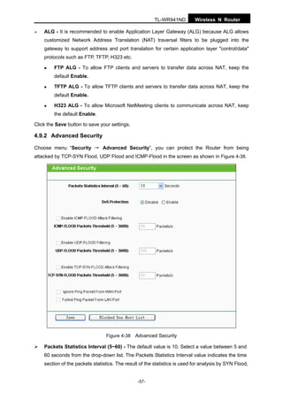 Protect Interval In Router User Guide TP-Link TL-WR941ND V3 UG Wireless N Router - huong dan su ...