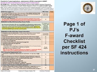 Page 1 of
PJ’s
F-award
Checklist
per SF 424
instructions
37
 