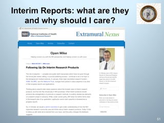 Interim Reports: what are they
and why should I care?
51
 