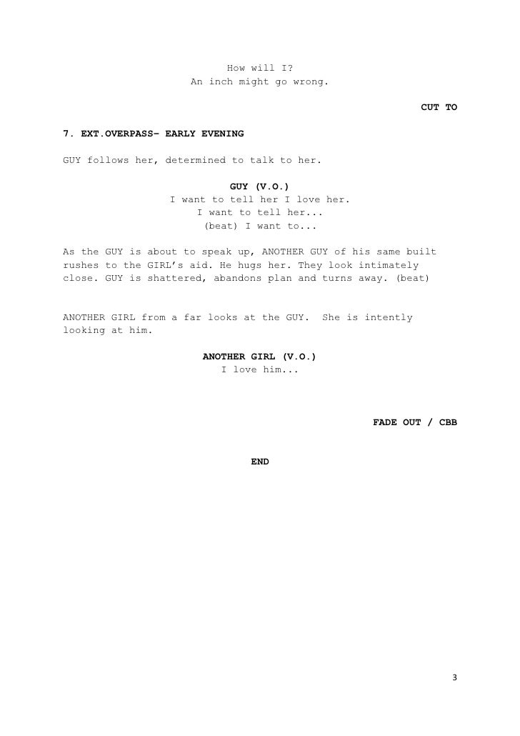 sample script format