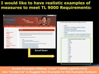 TL 9000 Measurements and Requirements Interactive Workshop | PDF