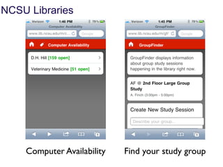 NCSU Libraries




    Computer Availability   Find your study group
 