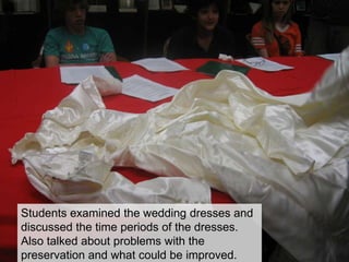 A good dry cleaner should use inert, acid-free products.