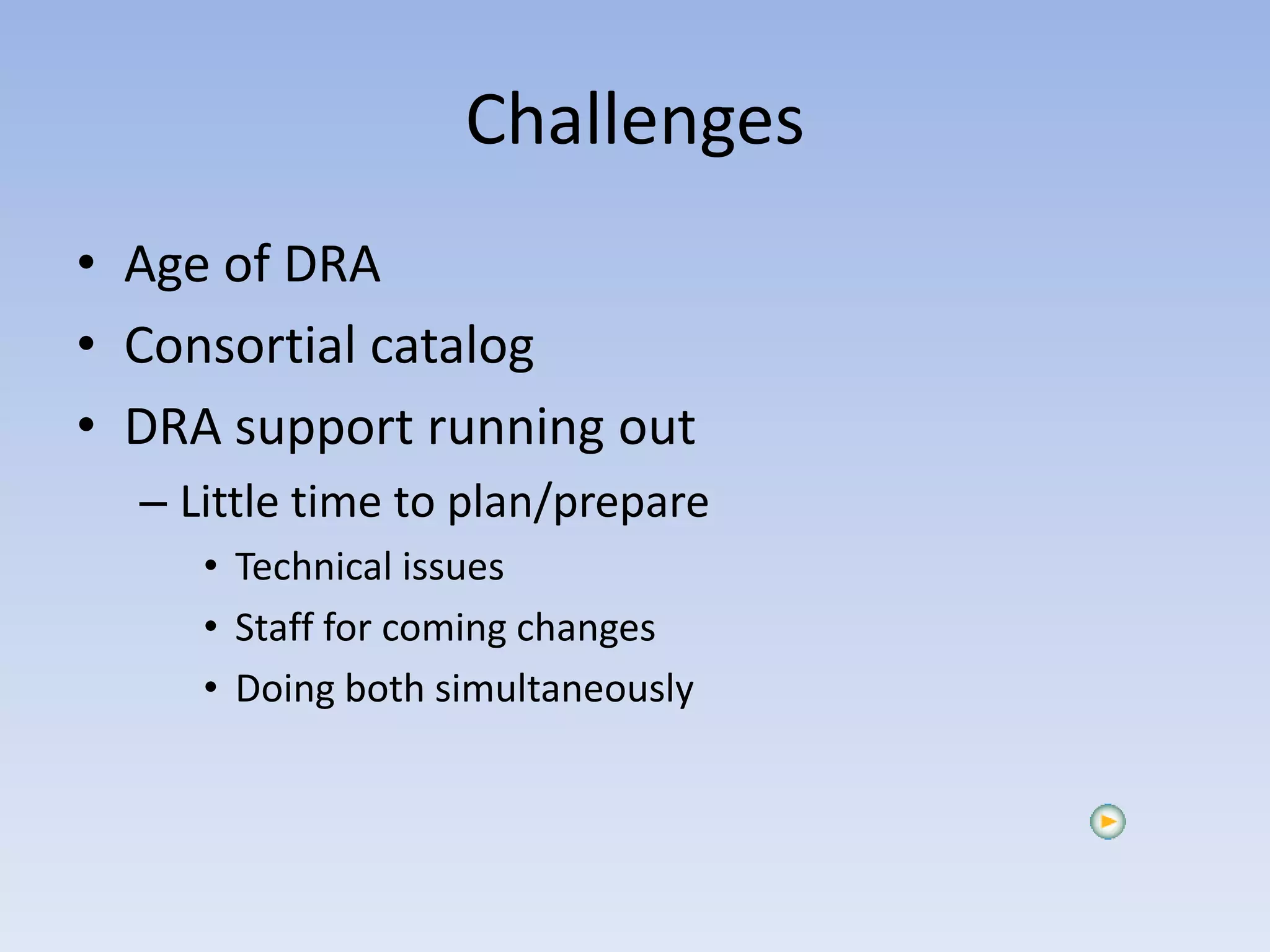 Planning by the seat of your pants : implementing ILS on a deadline