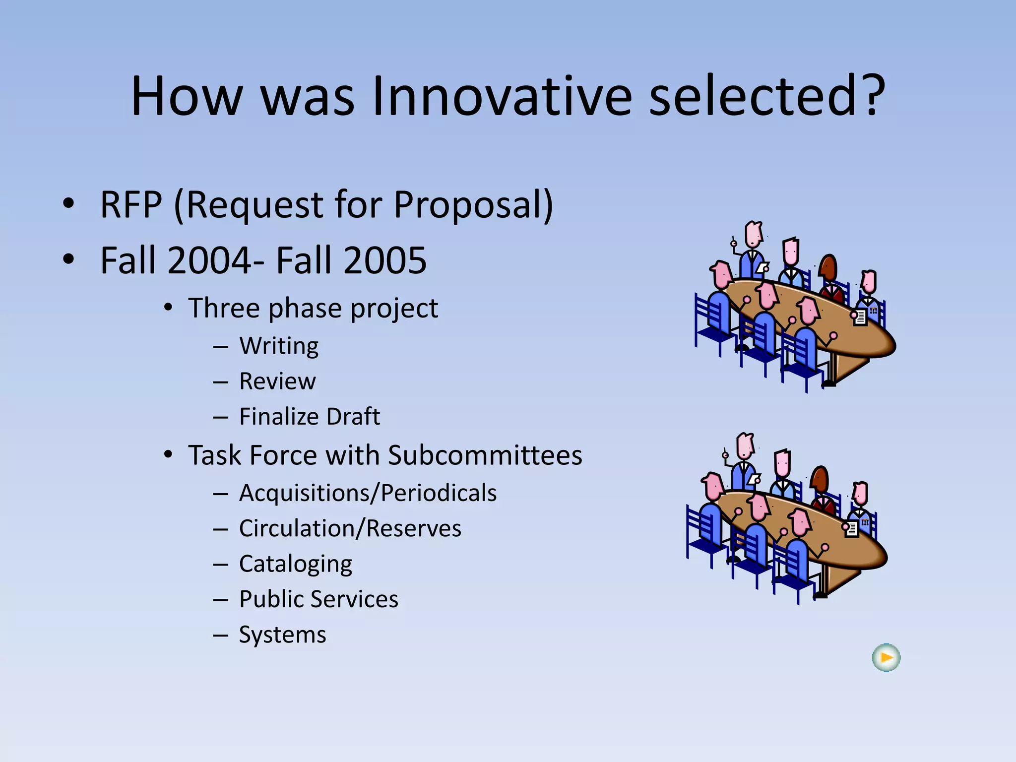 Planning by the seat of your pants : implementing ILS on a deadline
