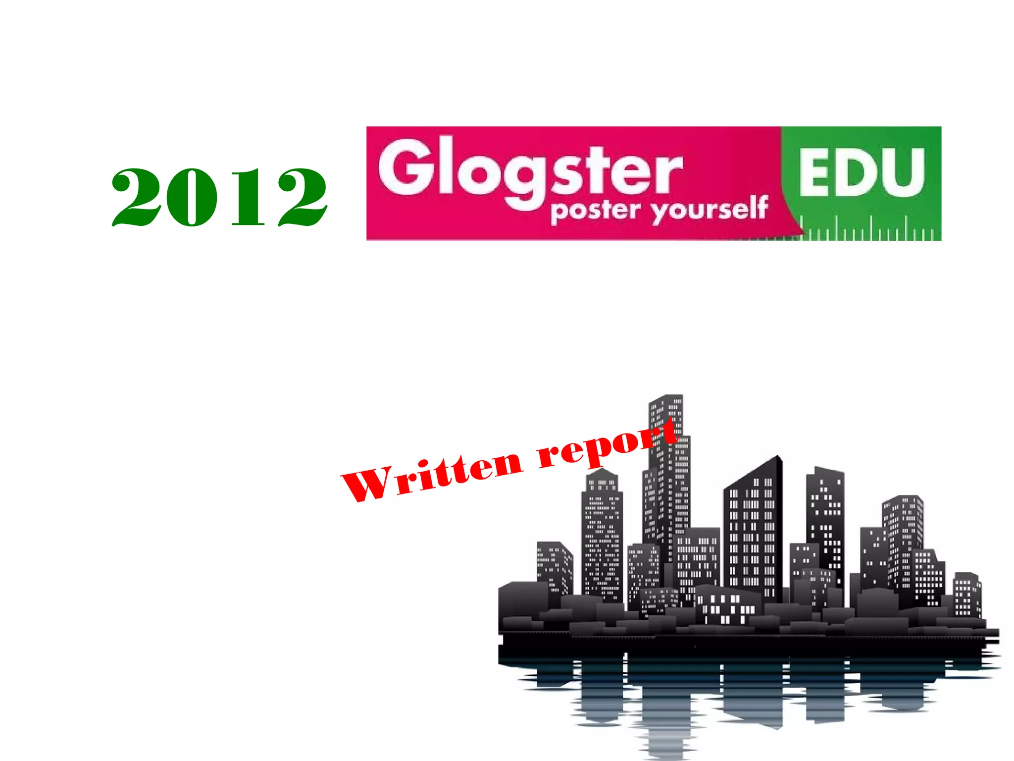 2012
Written report
 