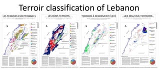 Terroir classification of Lebanon
 
